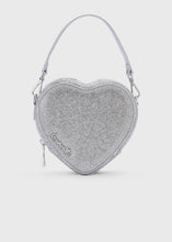 Lade das Bild in den Galerie-Viewer, Midi Heart Bag Crystal Silber | Weat Studio