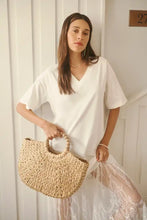 Lade das Bild in den Galerie-Viewer, T-Shirt Kleid mit Spitze ANDREA | Kaffe