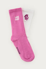 Lade das Bild in den Galerie-Viewer, Socken Doppelpack CouCou Pink/Weiß | My Jewellery