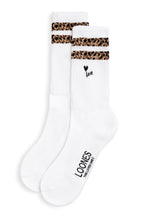 Lade das Bild in den Galerie-Viewer, Leo Love Socken | Loones, Weiß