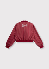 Lade das Bild in den Galerie-Viewer, Ladies Knitted Pinstripe Cropped Training Jacket | ALIX The Label
