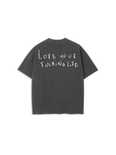 Lade das Bild in den Galerie-Viewer, T-Shirt „LYFL“ Vintage Grey | Nice Peace
