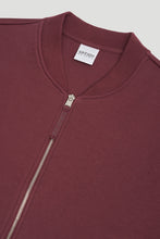 Lade das Bild in den Galerie-Viewer, Niva Sweat Bomberjacket Aubergine Brown | Oh April x Saint Sass

