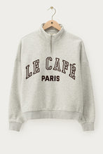 Lade das Bild in den Galerie-Viewer, Half Zip Sweatshirt "Le Café Paris" | My Jewellery
