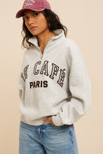Lade das Bild in den Galerie-Viewer, Half Zip Sweatshirt "Le Café Paris" | My Jewellery
