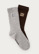 Lade das Bild in den Galerie-Viewer, Socken Doppelpack CouCou Mokka/Grau | My Jewellery
